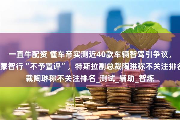 一直牛配资 懂车帝实测近40款车辆智驾引争议，多家车企回应：鸿蒙智行“不予置评”，特斯拉副总裁陶琳称不关注排名_测试_辅助_智炼